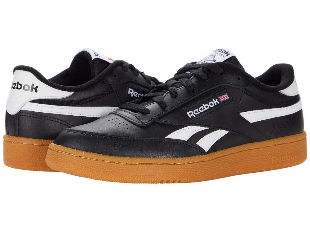 REEBOK CLUB C REVENGE BLACK/WHITE/GUM 10.5 D (M)
